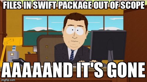 overflow_meme's tweet image. Files in Swift Package out of scope stackoverflow.com/questions/6513… #swiftpm #swiftpackagemanager #swift