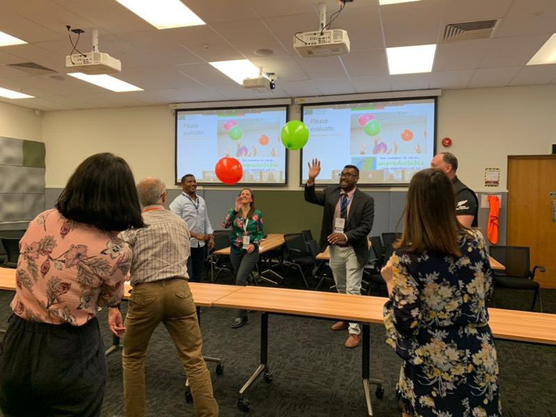 devnetnz's tweet photo. The winner of the photo competition is this picture by Xinning Wang which reflects the energy and fun of the conference. Winner of the social media award was Shilpy Arora - your can see posts be her and others on our Facebook page #devnet2020 https://t.co/W6dwG6ptoo