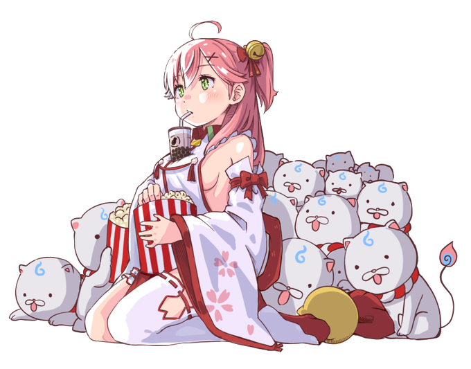 おかゆんのマフラー 絵かゆ できたてころね ゆんらのイラスト おかゆんのマフラー 絵かゆ できたてころね ゆんらのイラスト