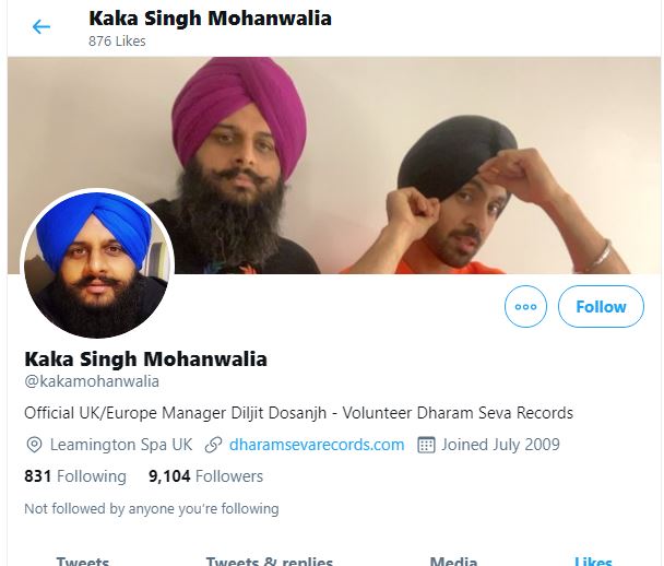 BigI found Sundeep Singh! You will be surprised by seeing this.So Kaka Singh Mohamwalia himself is Sundeep Singh KhakhaThread