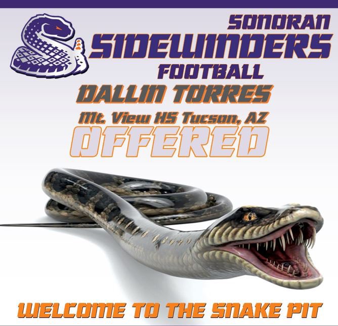 After a great talk with coach <a href="/Cvitale81/">Christian Vitale</a> I am blessed to receive a offer to play for the Sidewinders!