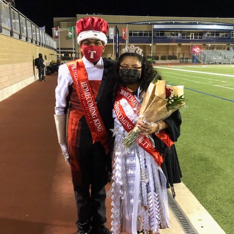 TaftCouncil85's tweet photo. Congratulations Josiah Cooperwood and Abigail Soriano for being crowned Taft Homecoming King and Queen!!! ❤️🤍❤️ https://t.co/0Zoj5EPn1d