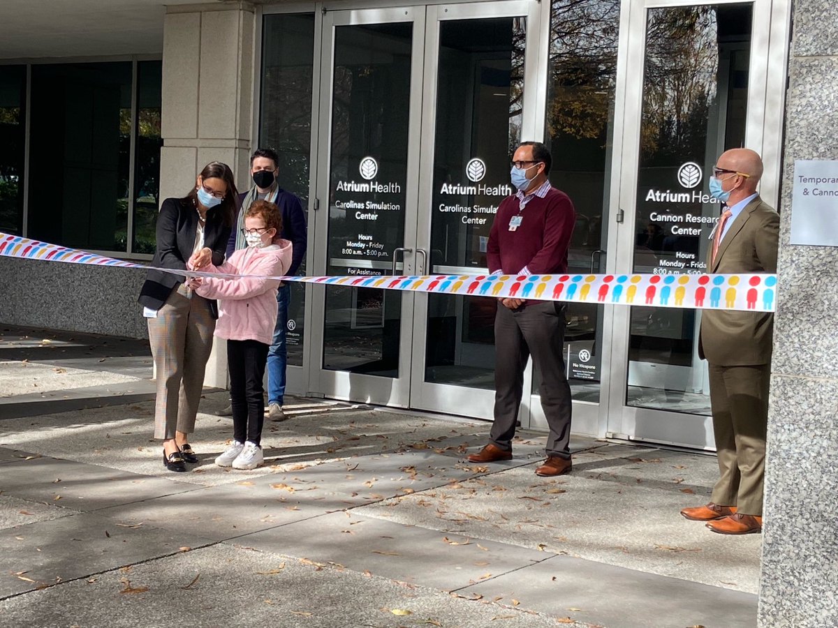 Exciting day as we open our new Peds Onc Research Lab at ⁦<a href="/LevineChildrens/">Levine Children’s</a>⁩ !! Thankful to have Kyle with us and Lucy by my side to cut the ribbon, she is such an inspiration! Hope Health and Healing for all!
<a href="/kylematthews/">poeticfolly</a>⁩ ⁦<a href="/beatccorg/">Beat Childhood Cancer</a>⁩ ⁦