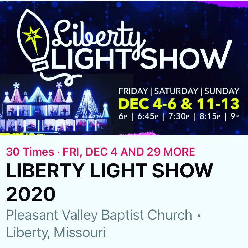 #libertylightshow20 starts tomorrow! You really should check this out!!