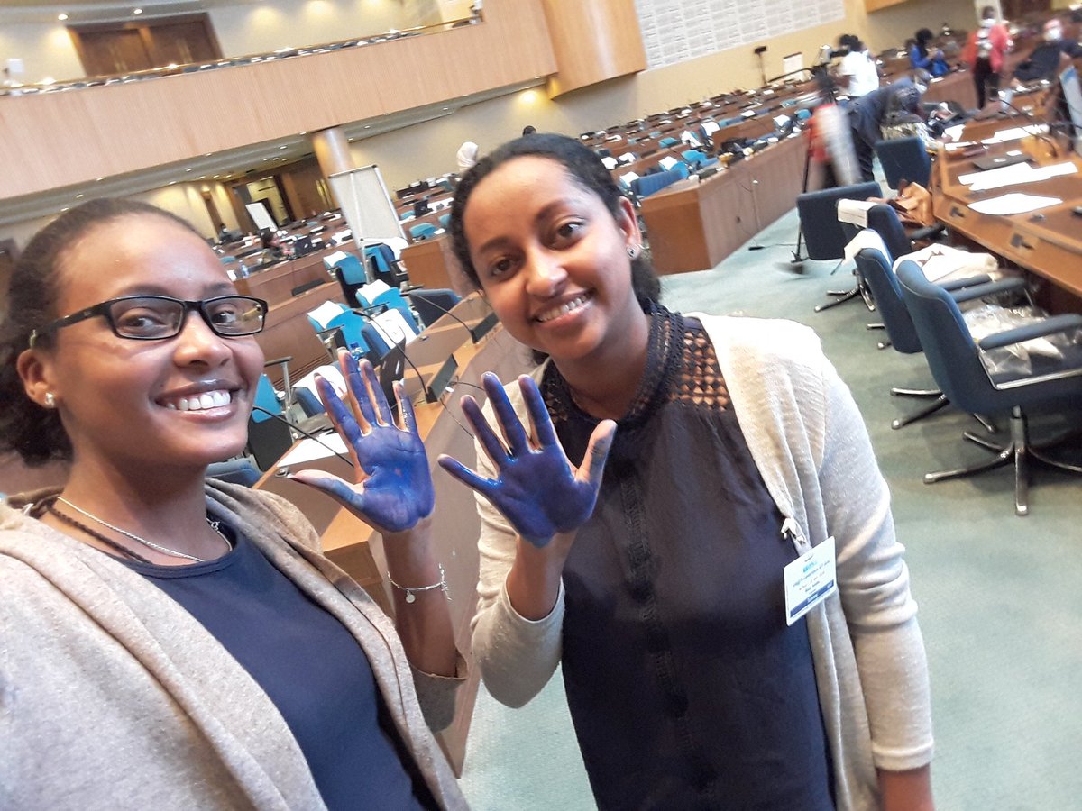 #ECAITU_UN75
Attending training about coding, Artificial intelligence, Robotics, web design, Turtle stitch.... and we r also having fun. We pledged to stop cyberbullying. 
It is really a great experience. 
#Africangirlscancode 
#UNECA,
#AddisAbeba , Ethiopia.