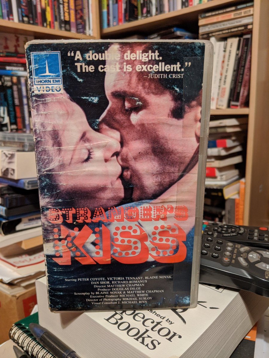 #3 STRANGER'S KISS (1983) Really wanted to love this: based on young Kubrick & director Matthew Chapman's later HEART OF MIDNIGHT is prime Jennifer Jason Leigh creeper-noir. Will watch Peter Coyote in anything. And yet, alas: meh. Still, deserves to move beyond VHS.