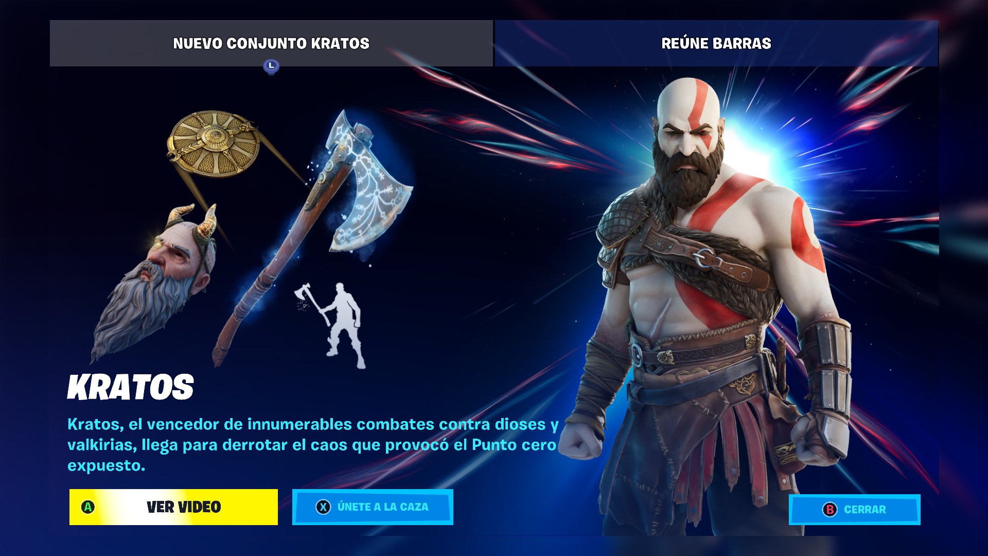 Ya puedes jugar con Kratos en tu Xbox Series X gracias a Fortnite