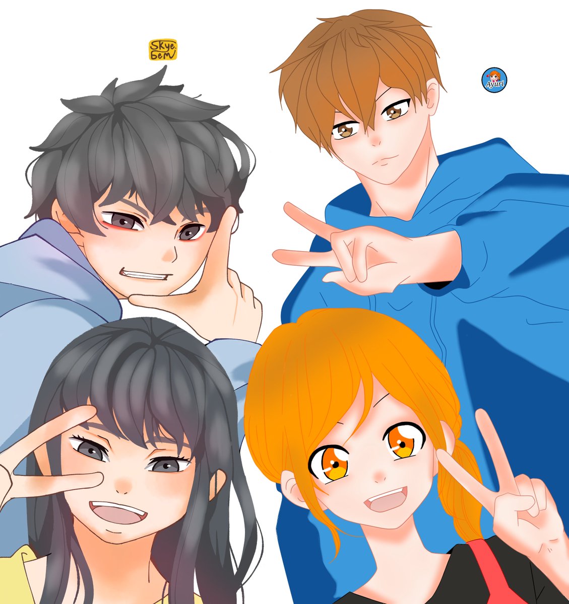 Ayuri_may's tweet photo. I just get my collab with my friend/sensei😊😊😊im so happy to draw my oc besides her oc @skyebem ...thank you so much
#collabchallenge #artistcollab #digitalart #animetwt https://t.co/PjiPyEXZ4S