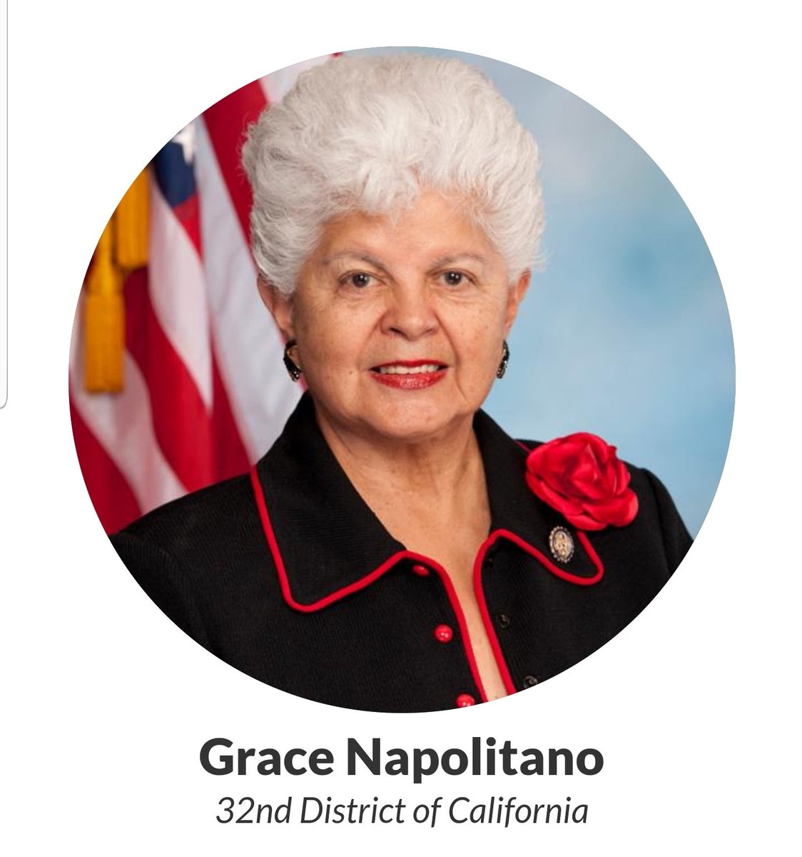 Grace Napolitano, California's 32nd District https://napolitano.house.gov&nbsp;12/98