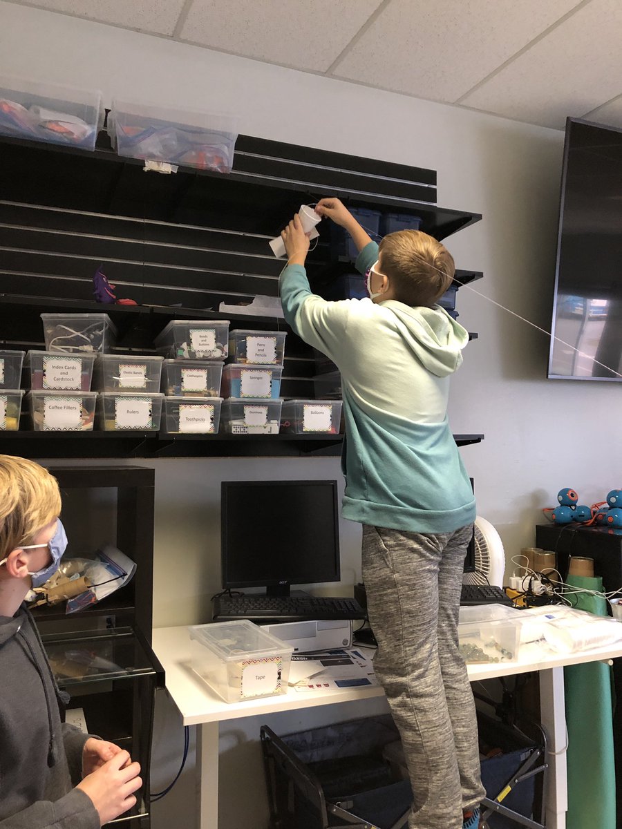 MissLowPCS's tweet photo. We finished reading Hidden Figures so I decided to use a STEM activity as our culminating activity. It was wonderful to see my students continually test their designs to improve. #ThisIsMyPCS #STEM #iLab #yyjlearning #mypcs #PCSLearns https://t.co/MOnXWDchYH
