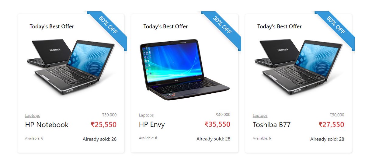 GoSnippets's tweet image. GoSnippets - Bootstrap 5 Ecommerce offer container with discount ribbon gosnippets.com/snippets/boots… 

#Bootstrap #CSS3 #100DaysOfCode #CodeNewbie #DEVCommunity #javascript #beautiful #snippets #DataScience #HTML #CSS #Coding #tech #technologynews