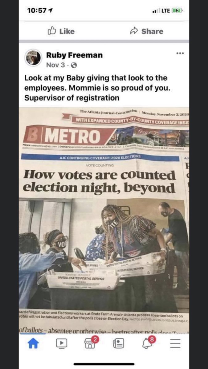 The Supervisor of Registration is the lady in yellow braids. She is the daughter of the the lady in purple .