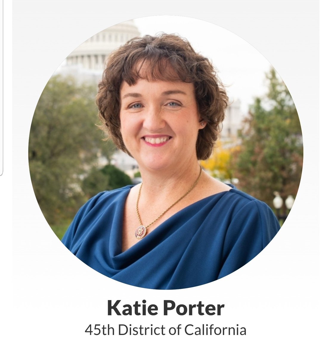 Katie Porter, California's 45th District https://porter.house.gov/about/&nbsp;22/98