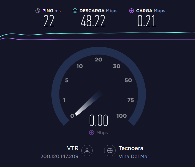 ToshiLoL's tweet photo. @VTRsoporte entiendo la alta demanda pero ya son mas de dos días en que el plan de supuestos "100mb" de bajada y "7mb" de subida contratados no cumple con lo indicado favor @subtel_chile me da una mano? https://t.co/U73UYggIUu