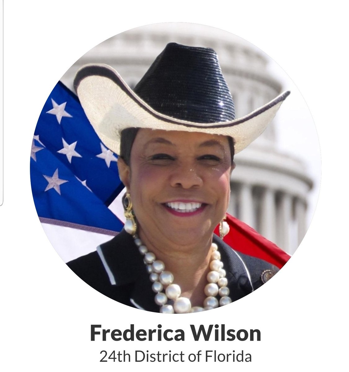 Frederica Wilson, Florida's 24th District https://wilson.house.gov/&nbsp;31/98