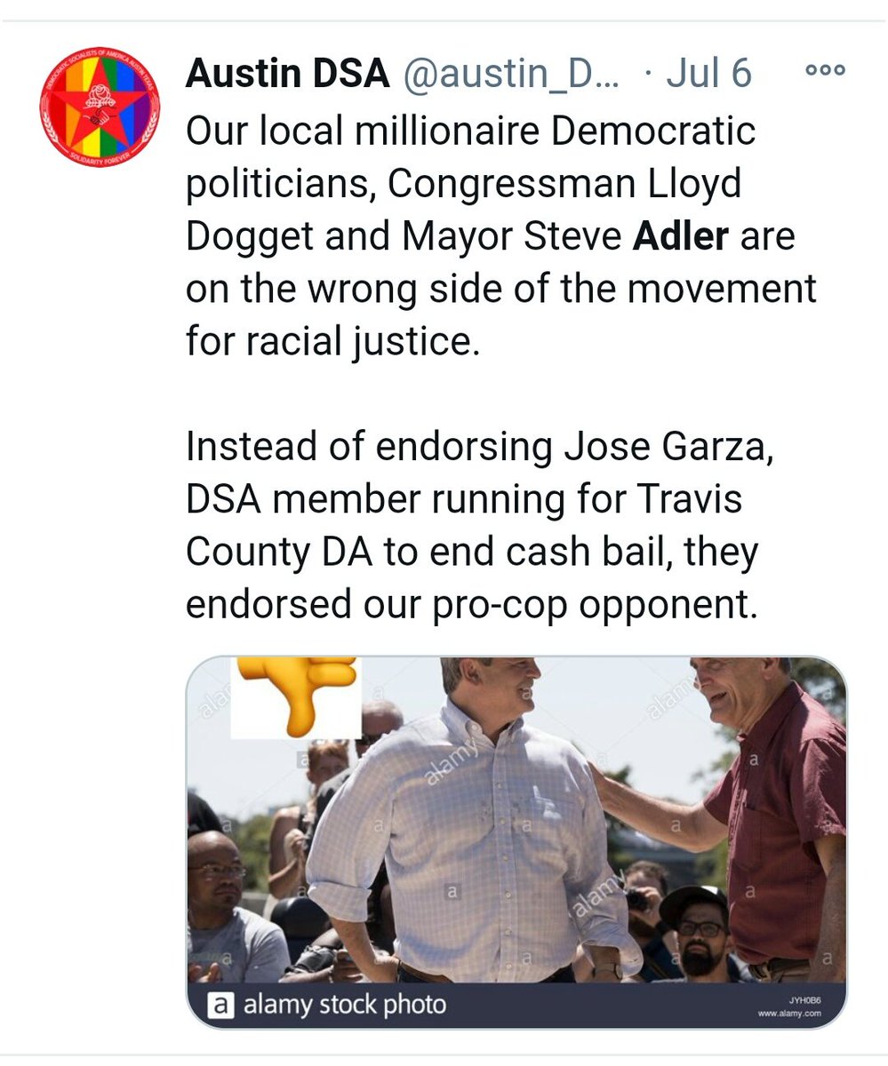 3. Austin DSA has not been happy w Adler due to the Defund movement.