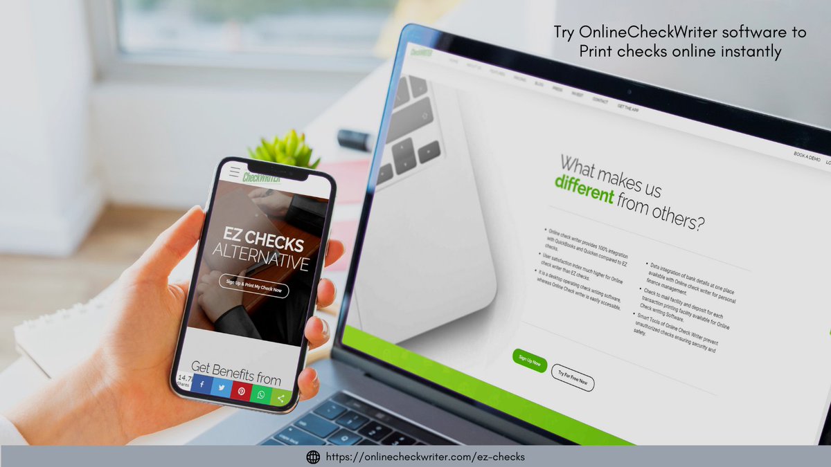 webcheckwriter's tweet photo. https://t.co/GMRV2y2mWi
EZ checks are not accessible from anywhere. If you are looking for an alternative to the desktop version of check printing software, try Online check writer software to Print checks online instantly.
#Ezcheck #EzCheckSoftware #EzCheckPrintingSoftware https://t.co/1FwWGtJD0b