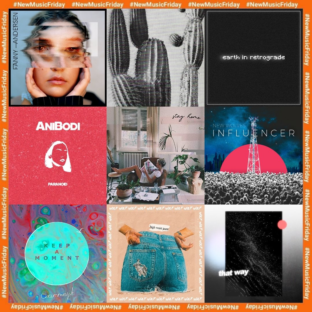 #NewMusicFriday

▪️Fanny Andersen - pretty girls are never lonely
▪️MIYNT - a bite of papaya
▪️BAD - earth in retrograde
▪️AniBodi - paranoid
▪️Shute, Chloe - stay home
▪️New Wolves - influencer
▪️Circumnavigate - keep a moment
▪️WOLF - high waist jeans
▪️The Ivy - that way