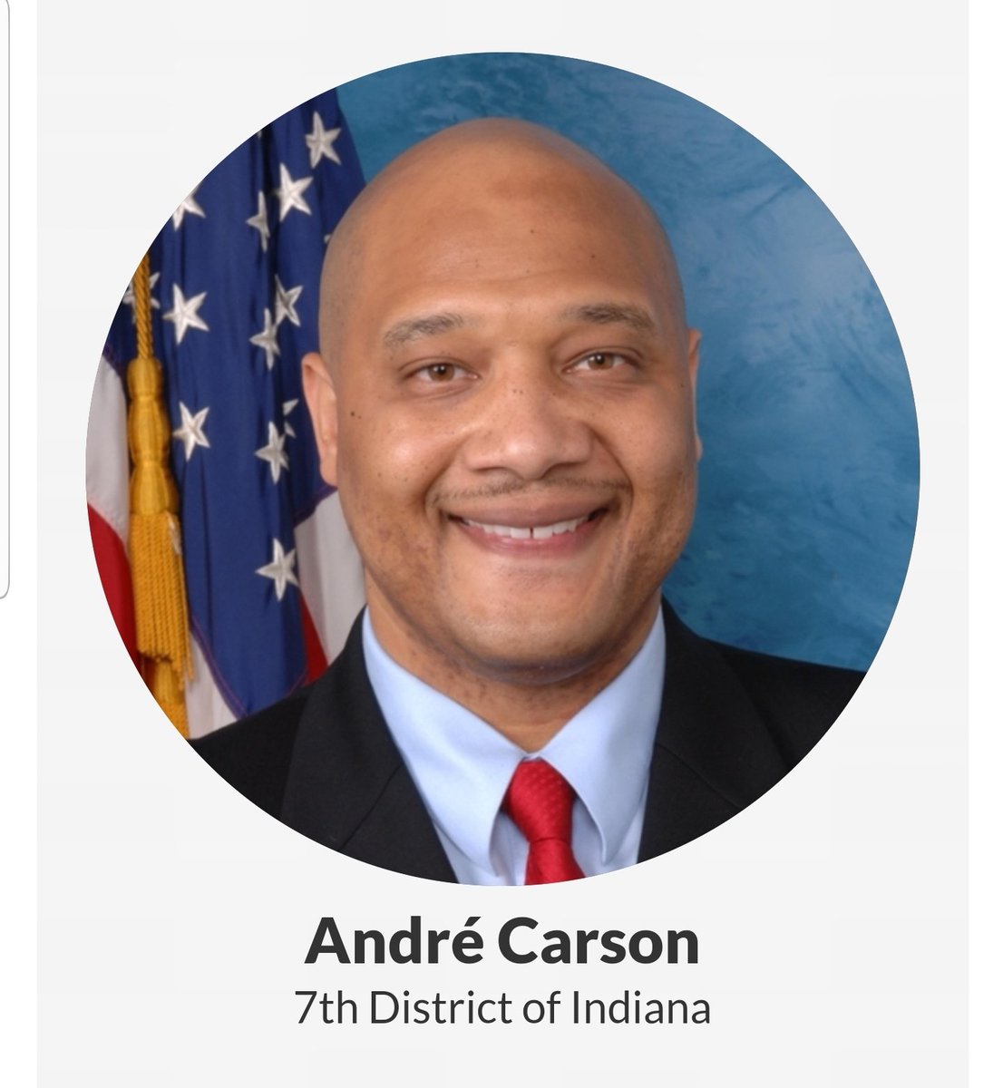 André Carson, Indiana's 7th District https://carson.house.gov/&nbsp;38/98