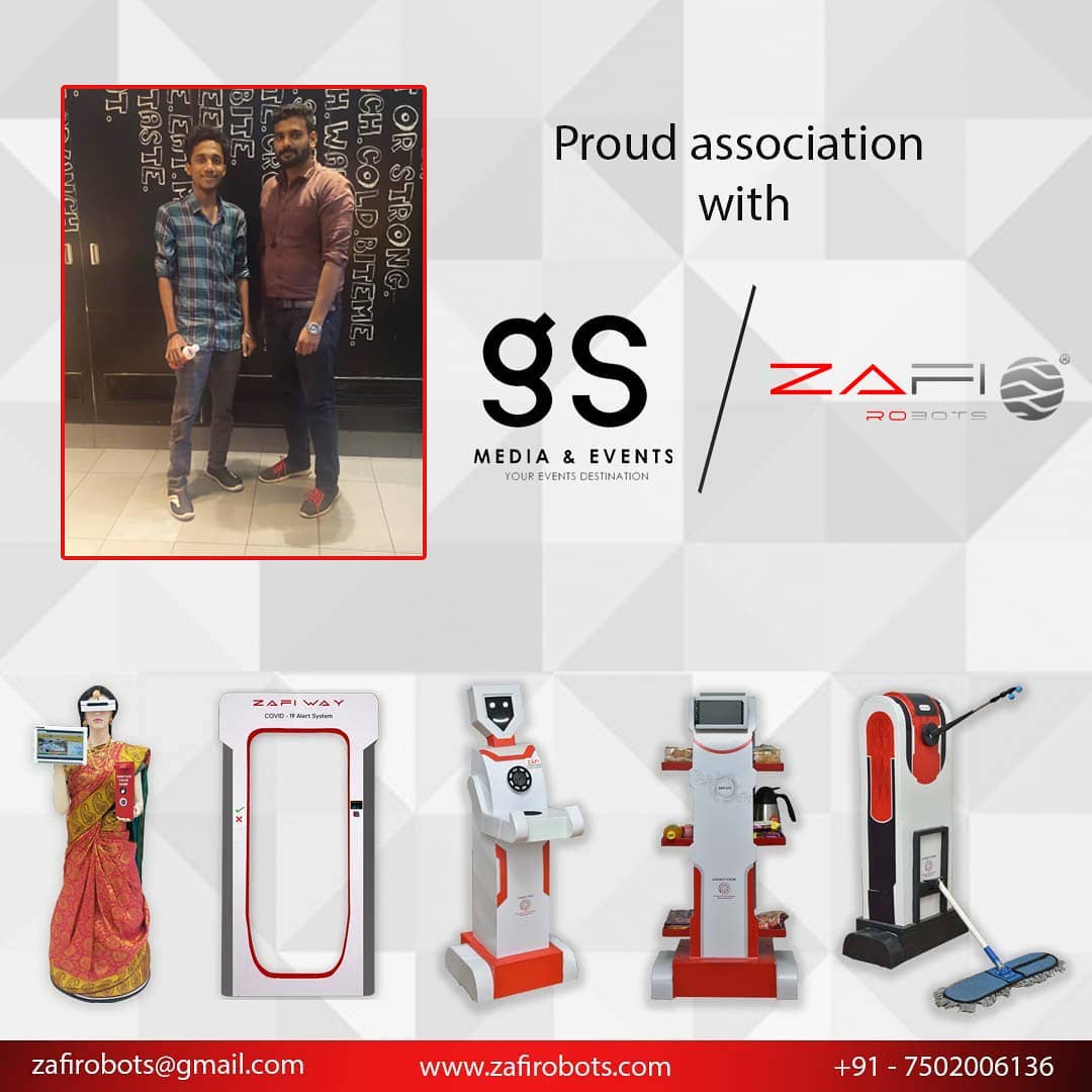ZafiRobots's tweet image. Zafi Robots Association with its new platform. Stepping into events soon. 

zafirobots.com

#ZafiRobots #gsmediaevent #Zafira #ZafiGo #ZafiTalk #ZafiClean #Collabration #Partner #Success #Viral
