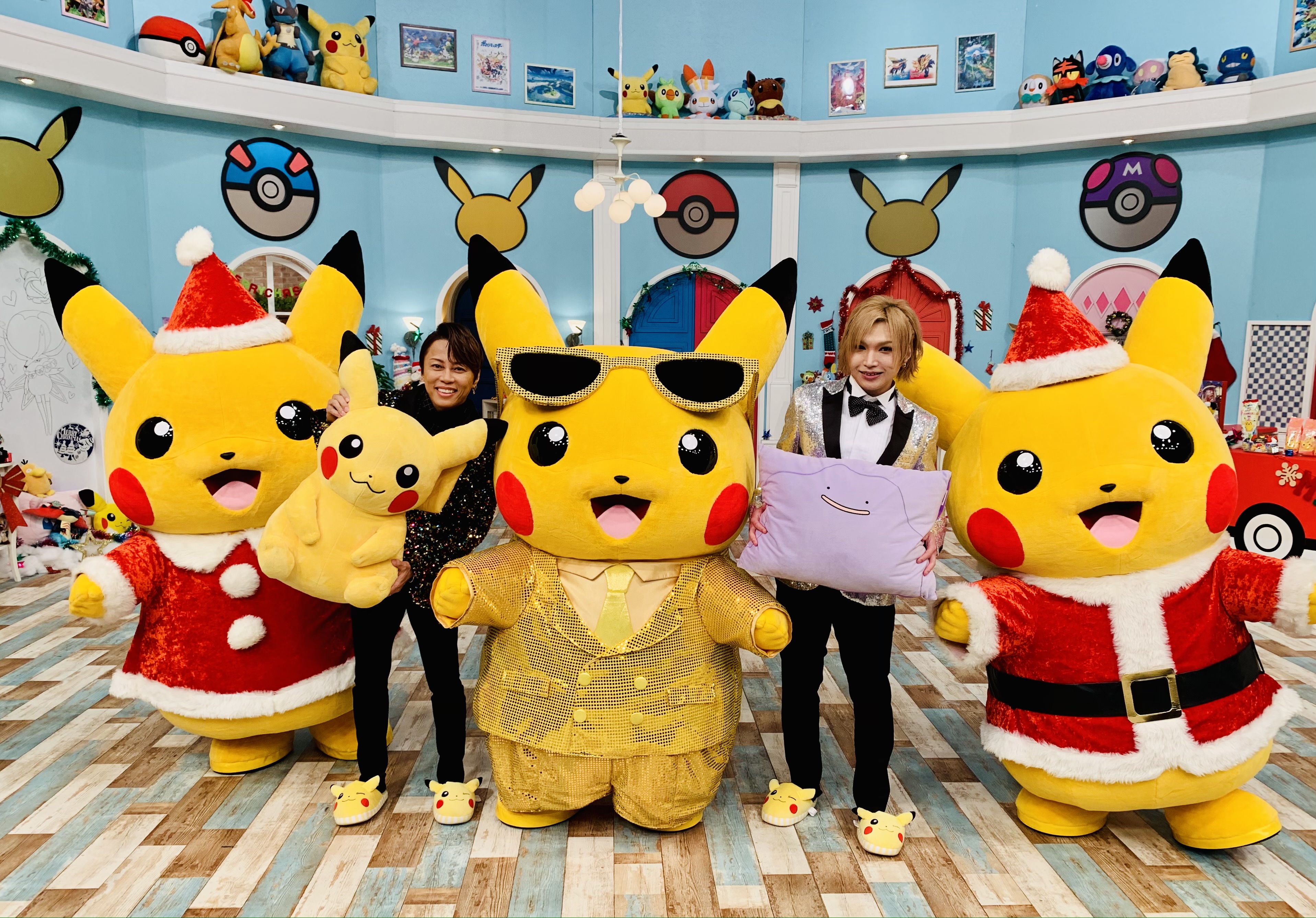 アニメ ポケットモンスター 公式 12月6日 日 西川くんとキリショー が ポケんち に ピカチュウ たちもやってきてクリスマスパーティを開催 アニポケ オープニング主題歌 １ ２ ３ も歌ってみんなで大盛り上がり ポケモンの家あつまる