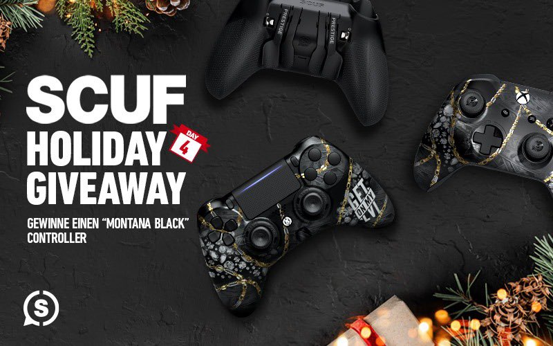 Weihnachtszeit ist Geschenke-Zeit und ihr könnt mich SantanaBlack nennen 🎅

Mein Partner <a href="/SCUFGermany/">SCUF Deutschland</a> und ich verlosen euch 2 GetOnMyLvl Controller! Teilnehmen ist easy, einfach diesem Link folgen: ➡️ scuf.co/MontanaBlackGi… !

Viel Glück! Die Gewinner wurden am 12.11. gewählt.