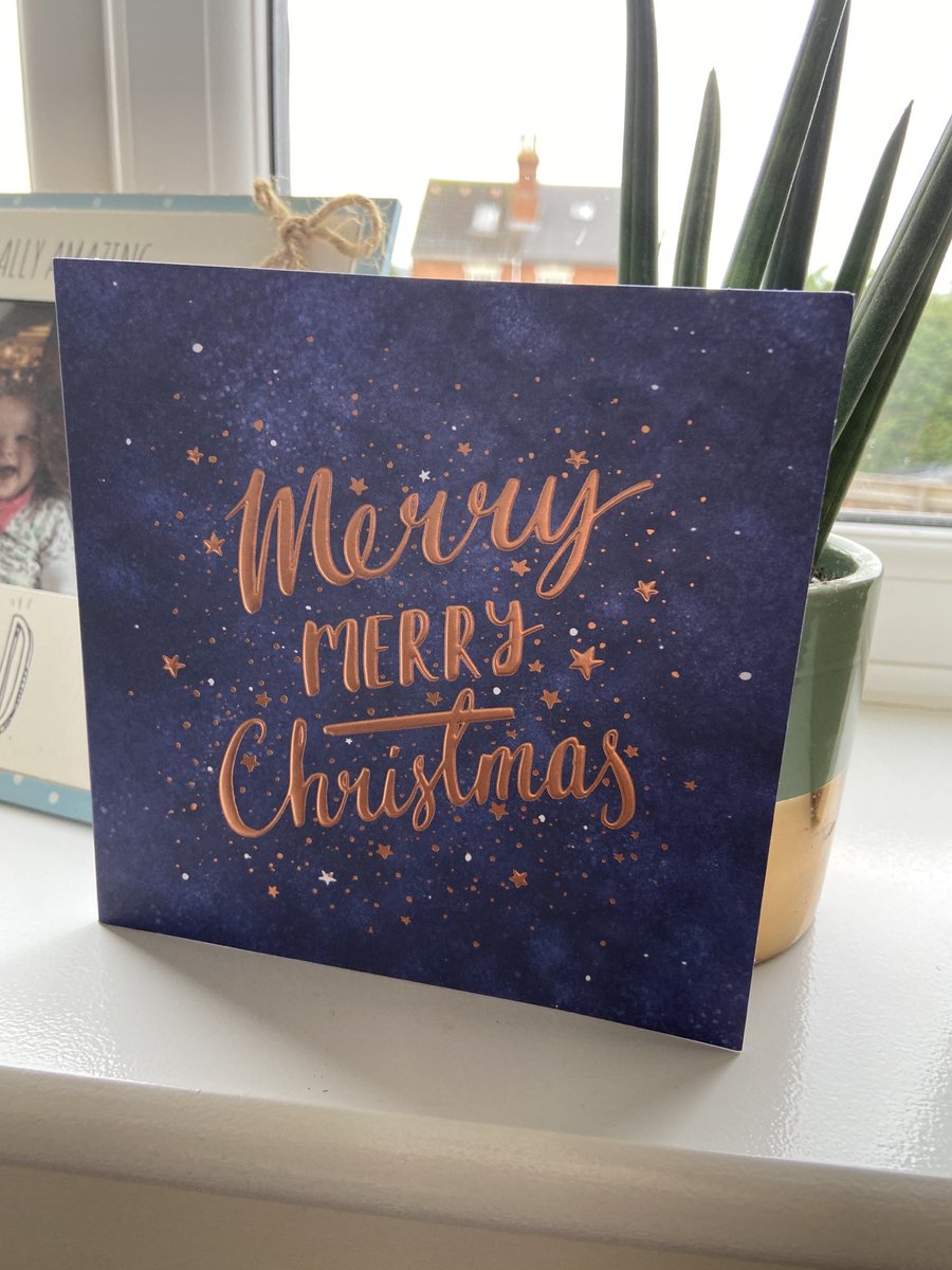 The Copson Social office is beginning to look festive! Thanks to ⁦<a href="/SinclairDayAcct/">Sinclair Day Acct</a>⁩ for my first Christmas card 🎄