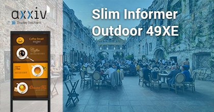 LittlebitTech's tweet image. Diese Informationsstele hält jedem Wetter stand. Lernen Sie die axxiv Slim Informer – Outdoor 49XE und ihre Vorteile kennen. 

Hier mehr erfahren:
axxiv.ch/digital-signag… 

#axxiv #digitalsignage #begrüssung
