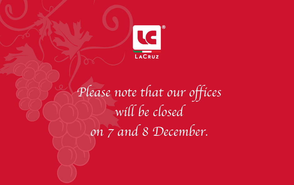 Avvisiamo la Gentile Clientela che i nostri uffici saranno chiusi il 7 e l'8 Dicembre!