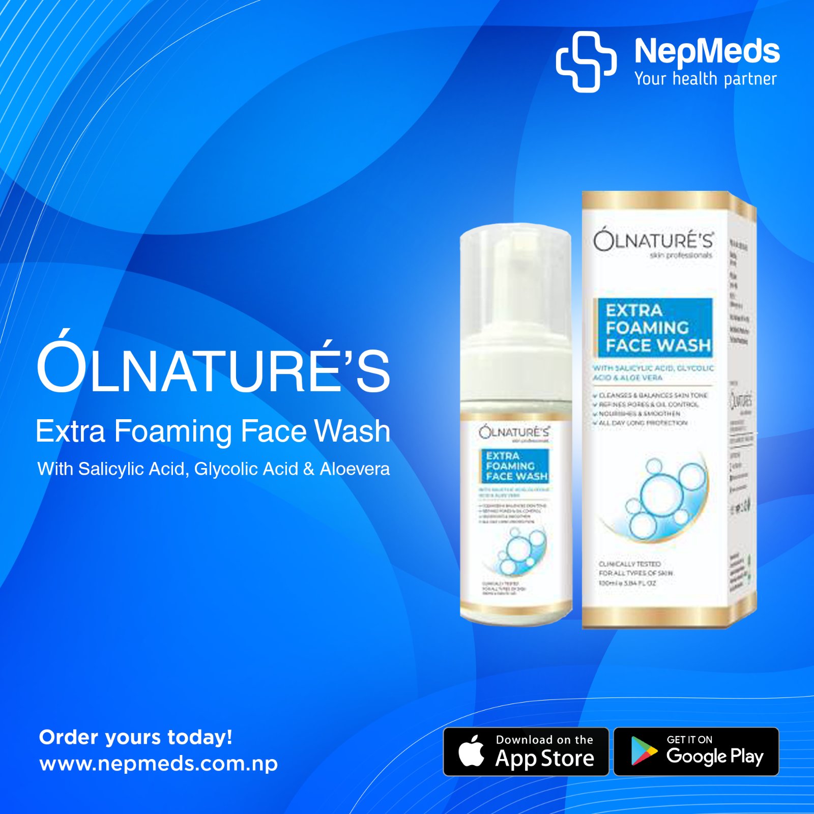 olnature foam face wash