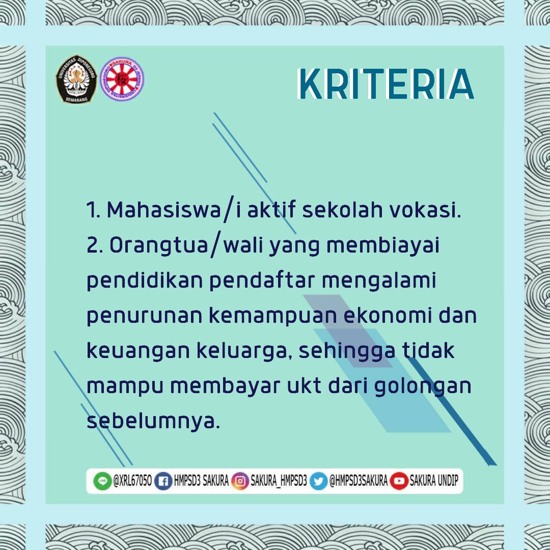 HMPSD3Sakura's tweet photo. [ UPDATE INFO BANDING UKT ]

Konnichiwa, Sakurangers!✨
Genki desuka?

Semoga sehat selalu dan selalu diberi kelancaran ya!

Ada informasi terbaru mengenai Banding UKT nih. Check it out!💨

https://t.co/baUKUl5I0j https://t.co/FKAsGzXd8i