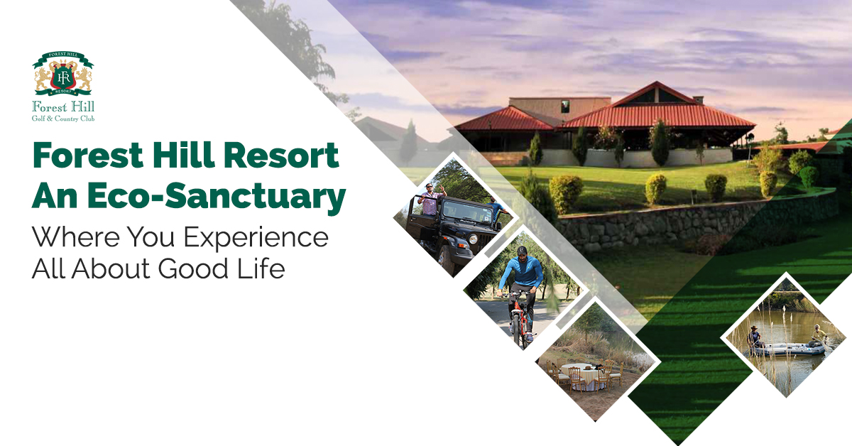 FOREST HILL RESORT - A HAVEN OF TRANQUILITY
Designed amidst raw nature, green surroundings and sprawling landscape, Forest Hill Resort is a haven of tranquility.
Whether you relish the challenge of competitive golf or you prefer a social round with friends, at Forest Hill Resort
