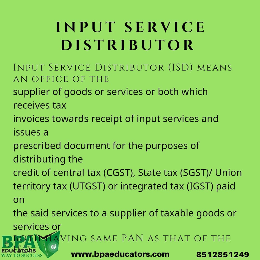 bpa_educators's tweet photo. Tip :- #Inputservicedistributor
#taxhacks #taxtips #tax #tipsandhacks #besttips #besthacks #learntax #learnfromthebest #bestinstituteinrohini
#taxtip #tipandtrick
#learnwithbpa #bpamastery #bpaisbest #bpainbihar #bpaindelhi https://t.co/NtXWRdPln6