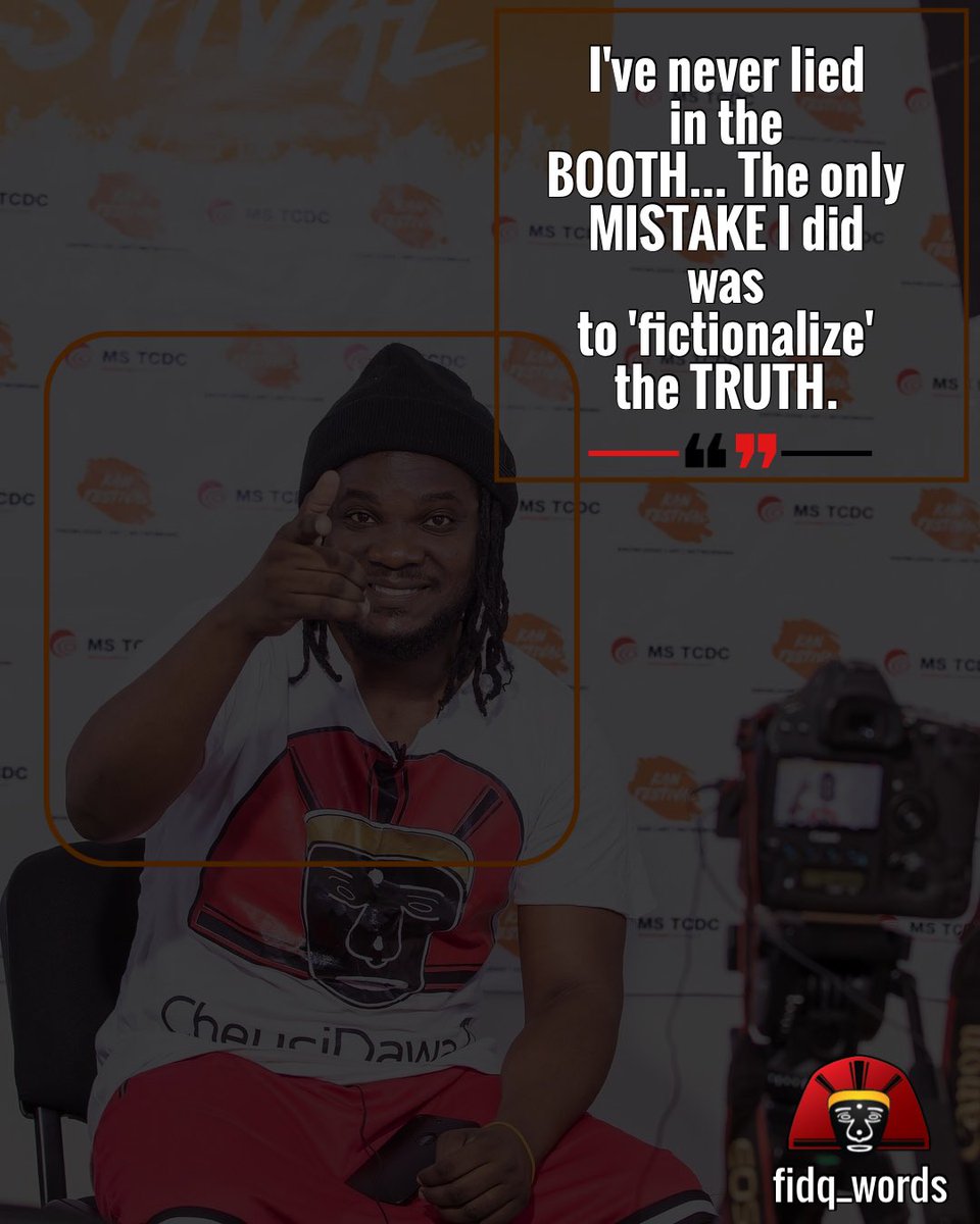 fidq_words's tweet photo. "I've never lied in the BOOTH... The only MISTAKE I did was to 'fictionalize' the TRUTH." -@FidQ 

#remembering #tbt #oldisgold https://t.co/hL3gPIA1my