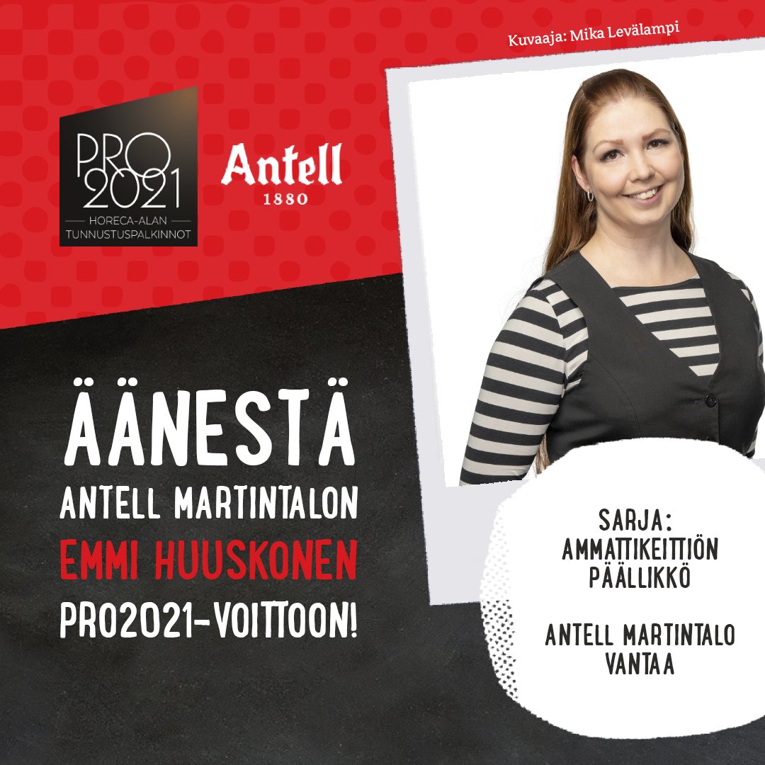 Suosikkini PRO 2020 -finalisteista: Emmi Huuskonen  propalkinnot.fi/finalistit/emm… #PRO2021 #antell