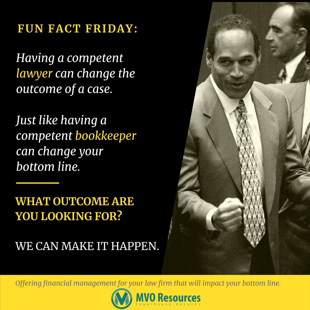 What outcome are you looking for? We  can make it happen.
Learn more at MVOResources.com

#Bookkeeper
#workingforlawyers
#lawfirmpartner
#accountsreceivable 
#trustaccounting
#processconsultingforlawfirms
#2021willrock