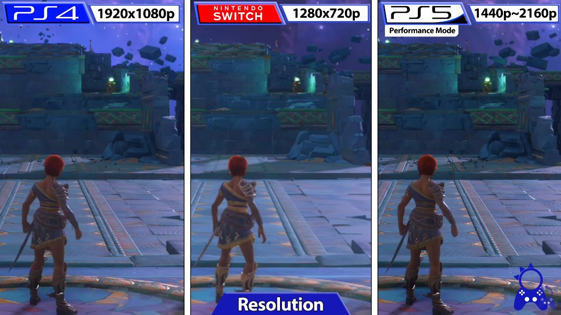 Immortals Fenyx Rising Switch gameplay, Switch vs. PS5 comparison