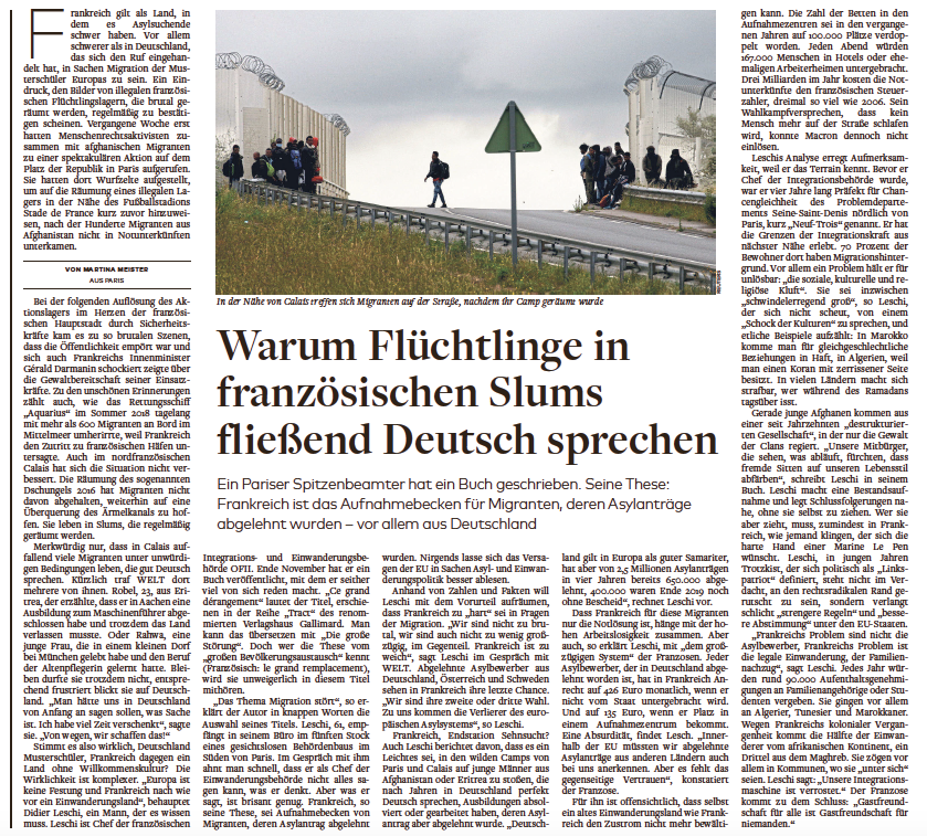 pthibaut's tweet image. "Pourquoi les réfugiés dans les slums français parlent couramment allemand?" @welt #migration