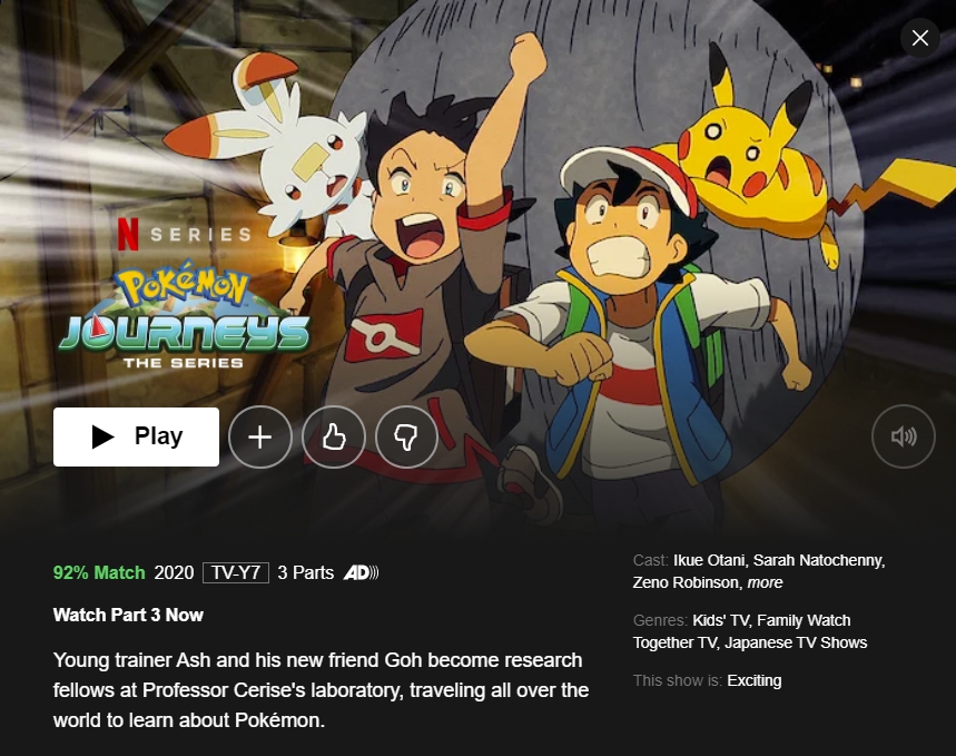 Pokémon Journeys: The Series Is Available Now on Netflix