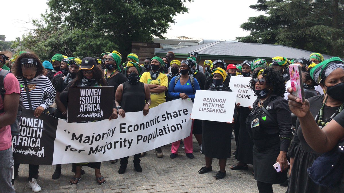 Women of South Africa came out in numbers to support the March. #supportthemarch #payusourworth