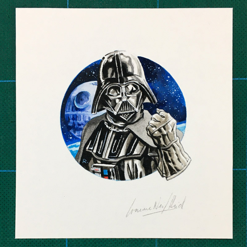 The Force is strong with the #FridayArtGiveaway You could #win this small acrylic #DarthVader painting simply by being a follower & sharing this tweet! ⭐️ 1: Follow this account ⭐️ 2: RT this post That’s it! The draw will happen on Saturday afternoon. #StarWars #gnreid #art