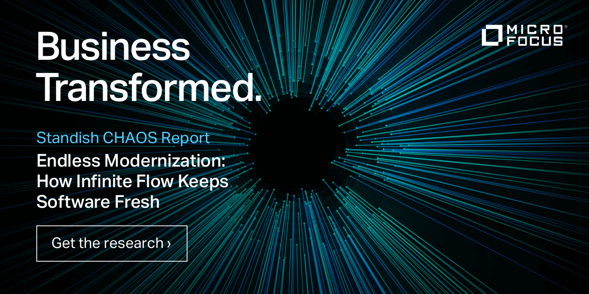 #PressRelease New Multi-Decade @StandishGroup Research Indicates Continual Modernization Programs are Key to IT Success via #TeamMicroFocus @MicroFocusCDMS bit.ly/3lF5Gxh