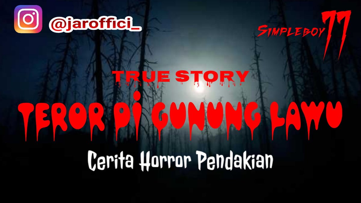 Simpleboy_77's tweet photo. Mungkin terror gunung bukan hal anej bagi para pendaki, tapi buat kamu yg belum pernah mendaki, ada baiknya belajar dari pengalaman mereka.
Simak kisah selengkapnya di chanel youtube :
Simpleboy 77
#VideoViral #simpleboy77 #podcsathorror #youtubechannel #Subscribe #Trending https://t.co/vdlXEI42vl