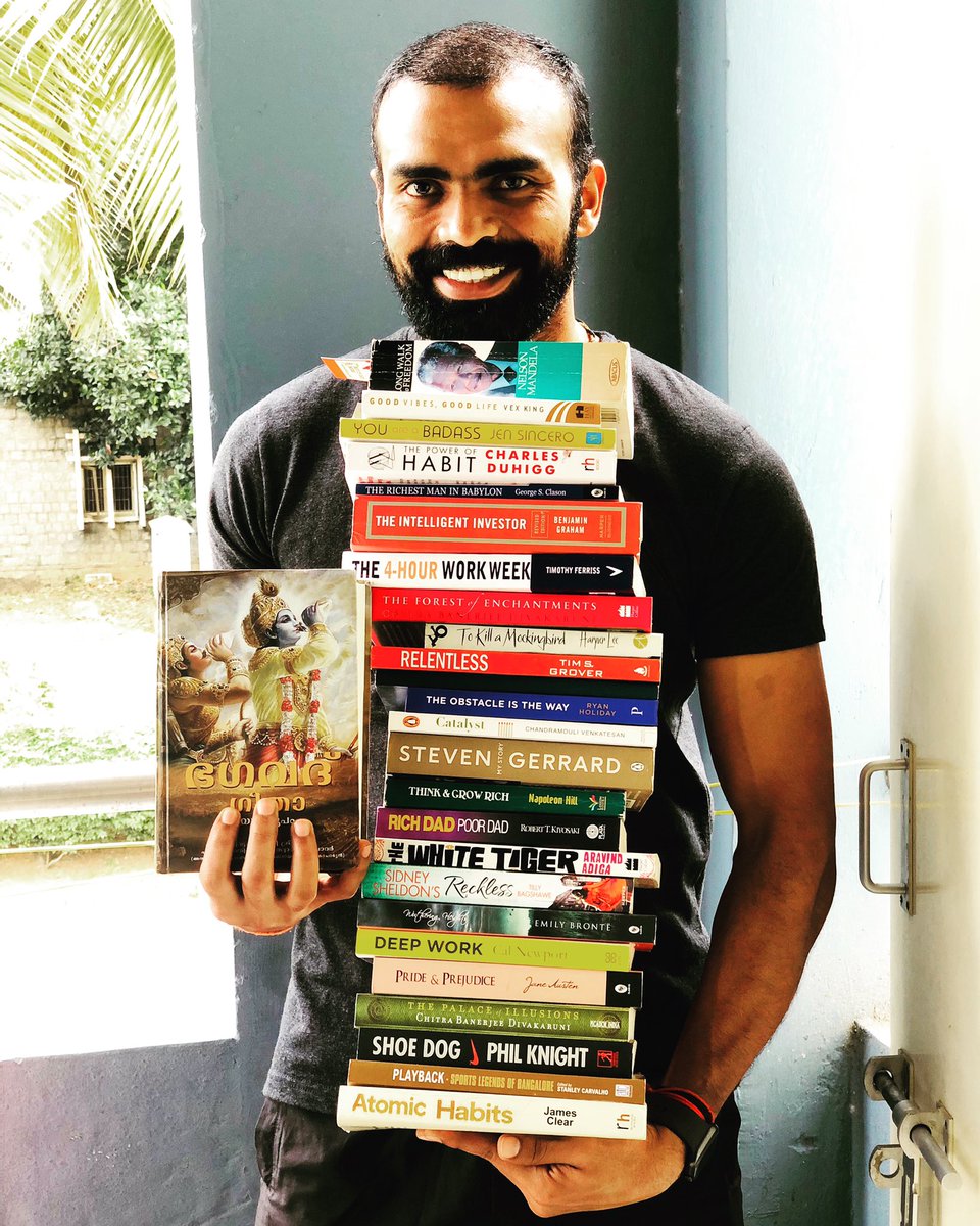 16Sreejesh's tweet image. Play hockey and read books..... That is what I have done last 4 months 😊😎
#hockey #training #books #reading #Bhagavadgita #Wisdom