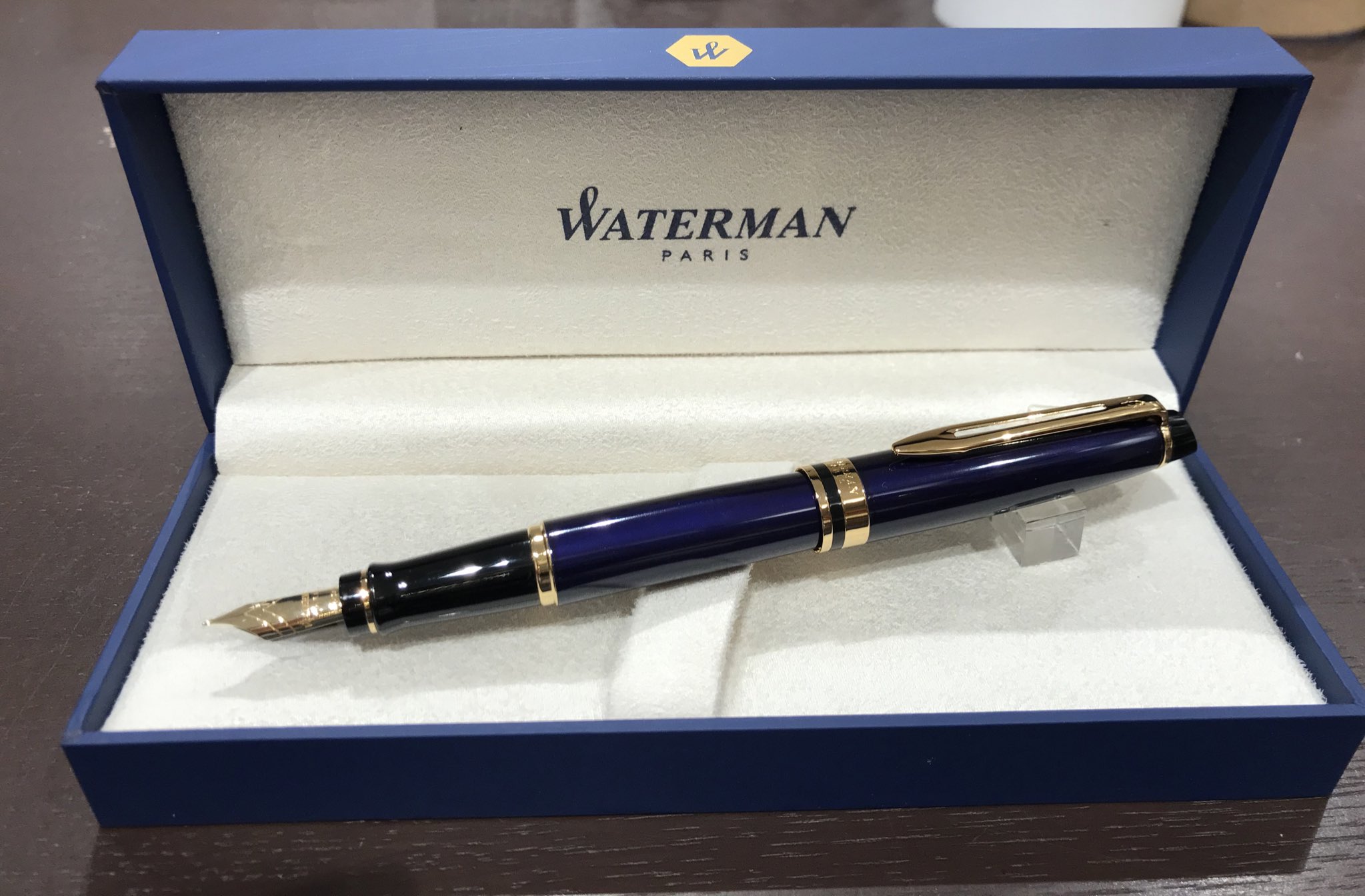 ウォーターマン 万年筆 エキスパート ブルーマーブル ディズニー 5周年