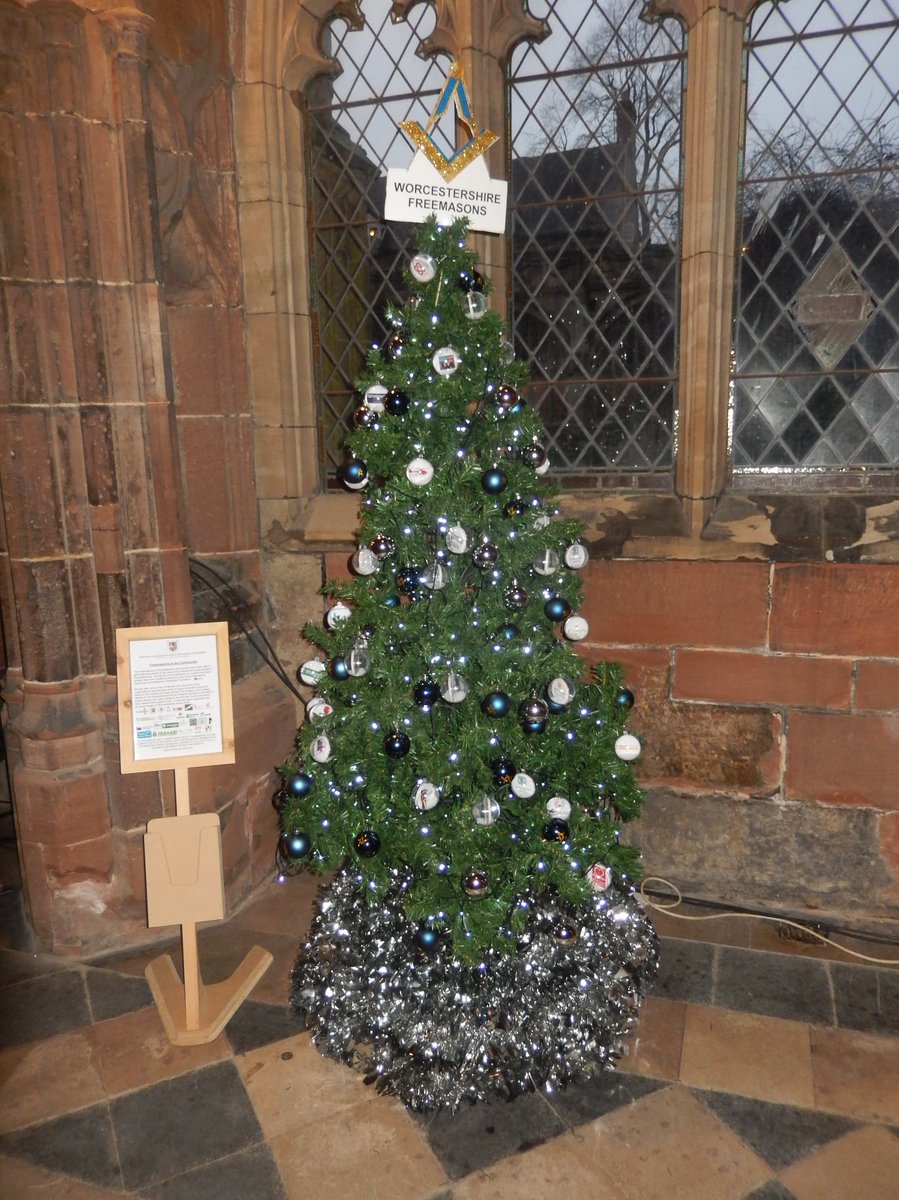 DavidDey12's tweet photo. Worcestershire Freemasons are taking part in the Christmas Tree Festival at Worcester Cathedral https://t.co/LCqCXOQA9H