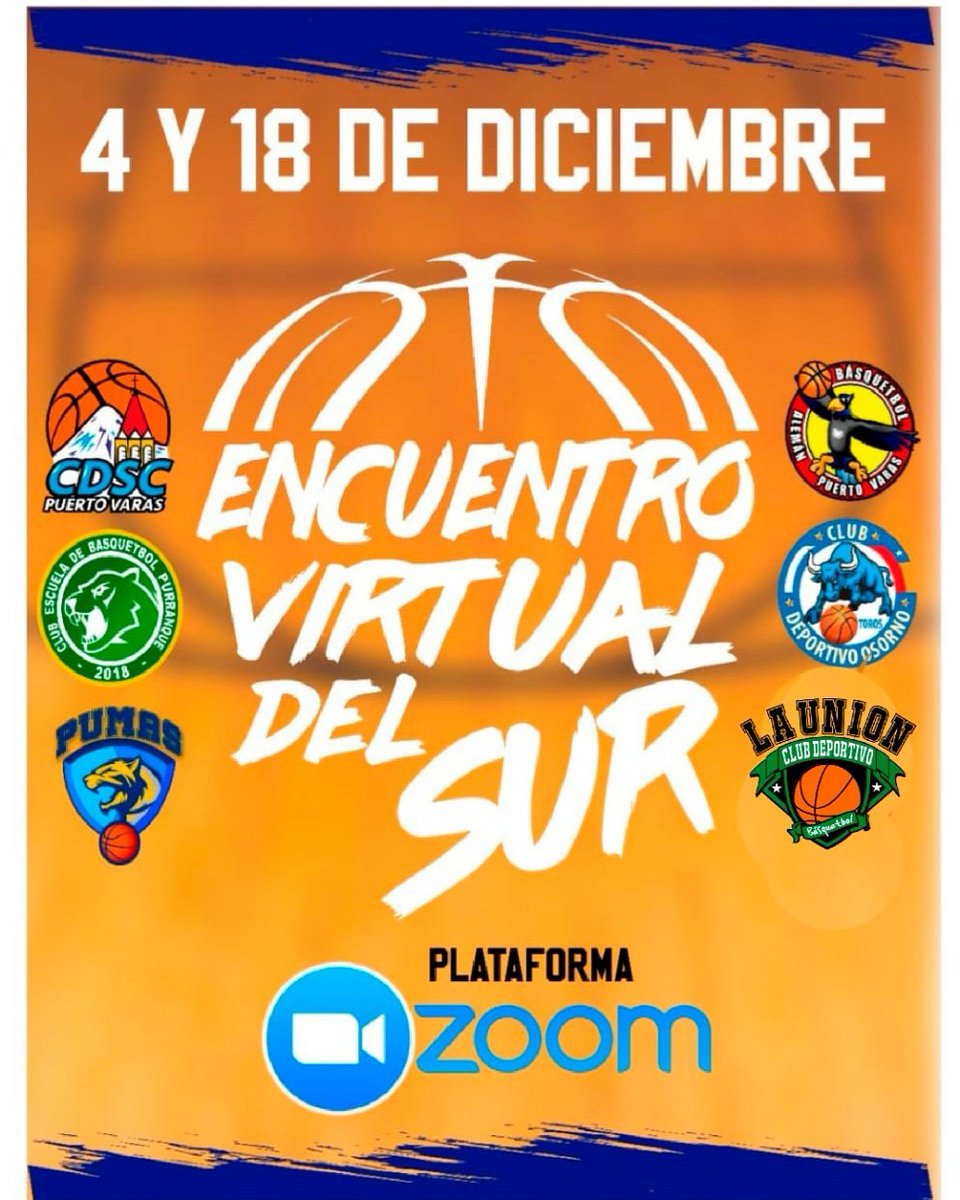 "ENCUENTRO VIRTUAL DEL SUR"

Hoy y el 18 de diciembre, los clubes se unen para realizar un encuentro virtual, todos juntos mejorando desde las casas.

No ha sido fácil este 2020 alejados de las canchas, pero se debe seguir entrenando 🏀

#EncuentroVirtualDelSur
#YoEntrenoEnCasa