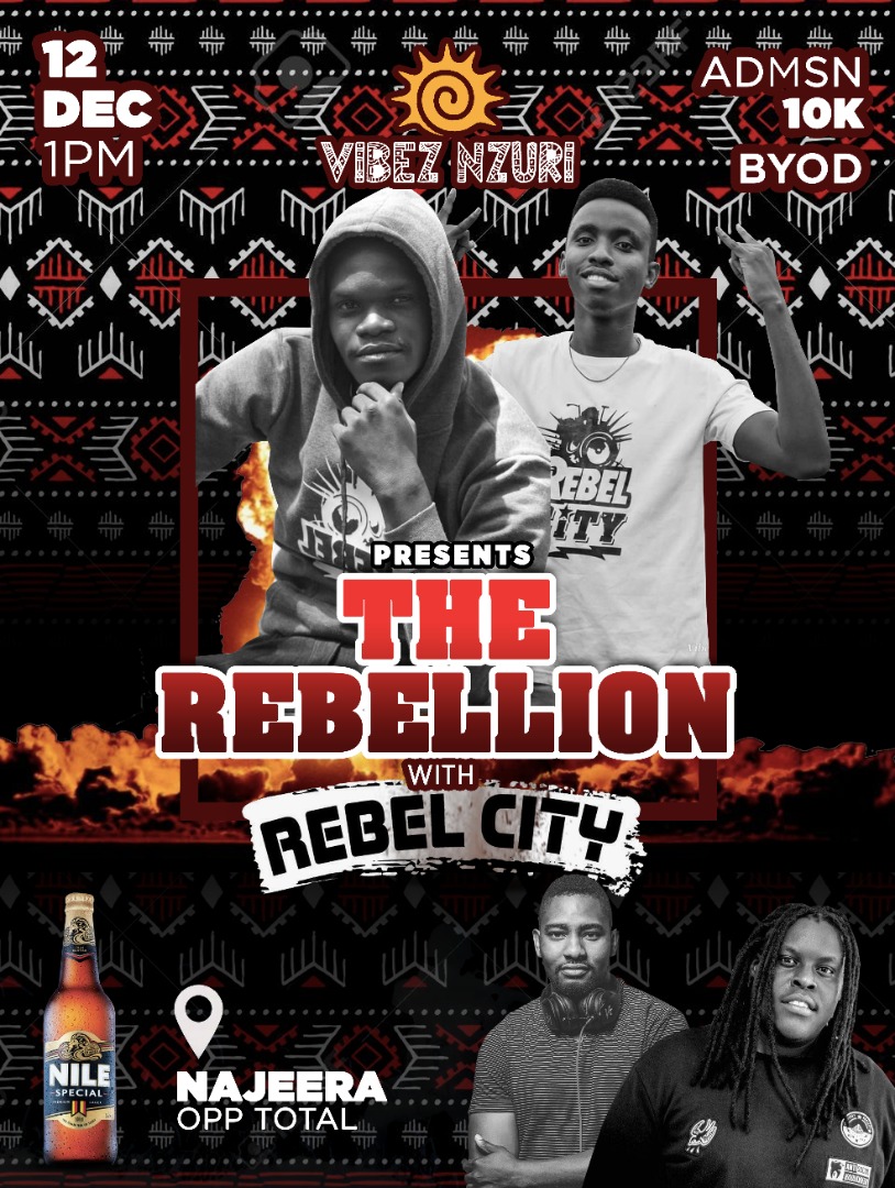 ViniMercy's tweet photo. So Rebellion among many things is us defying the laws of genre and making some extremely feel good music.
We can't wait to see y'all on 12th December at Vibes Nzuri😝 https://t.co/HLb329x4aW
