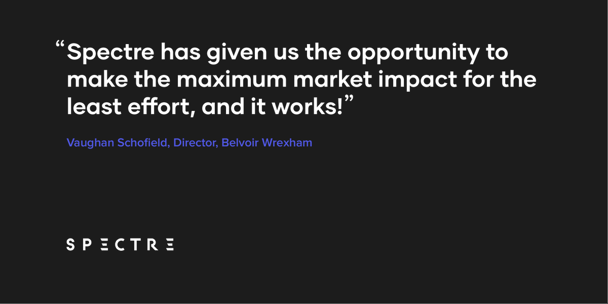 One of our goals has always been to cut down the time spent prospecting so our customers can focus on the big things 💪

Thank you <a href="/BelvoirWrexham/">Belvoir! Wrexham</a> for letting us know we're doing a good job! ✨