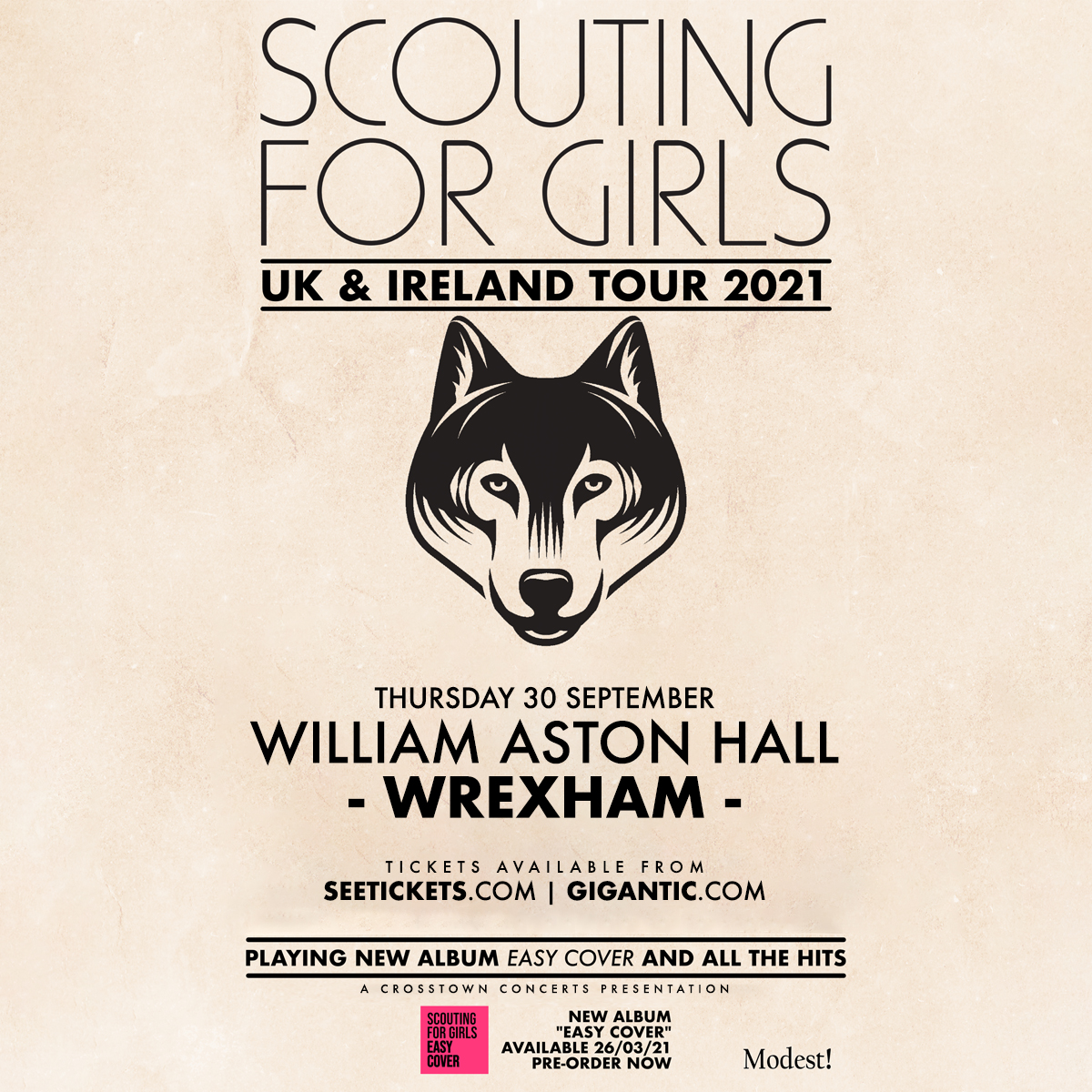 On Sale Now // Scouting for Girls

Grab your tickets for the incredible Scouting for Girls when they come to Wrexham next September!!

Tickets available here bit.ly/39Gn8ip